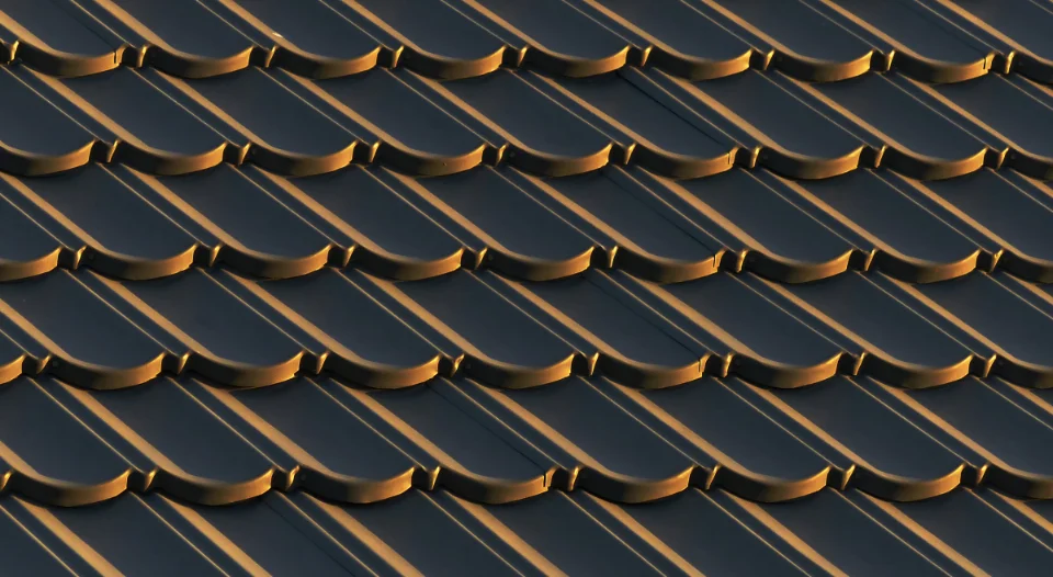 Asphalt shingle roof on a residential home