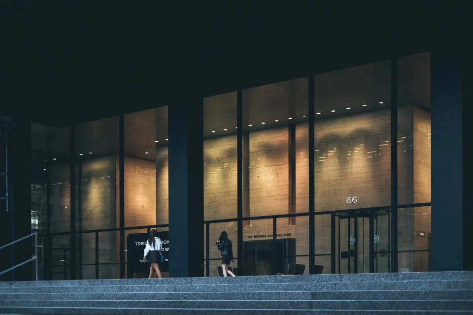 Commercial office building exterior